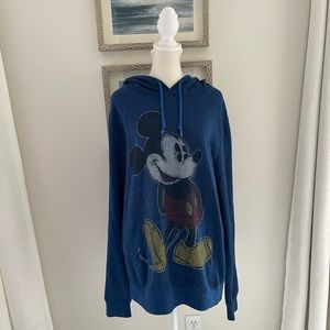 Mickey Mouse DisneyParks authentic blue hoodie size large